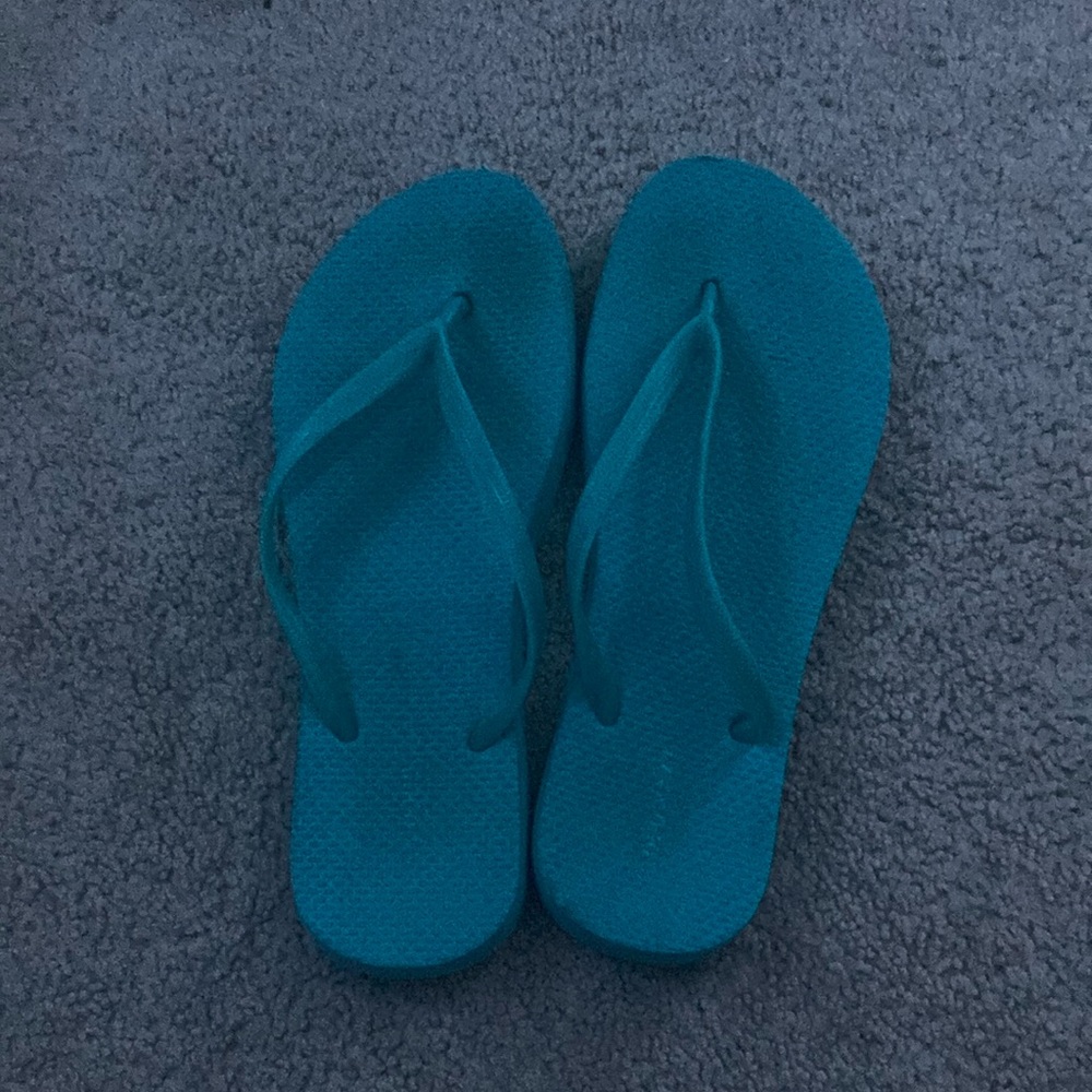 Blue Flip Flops - Picture 2 of 4